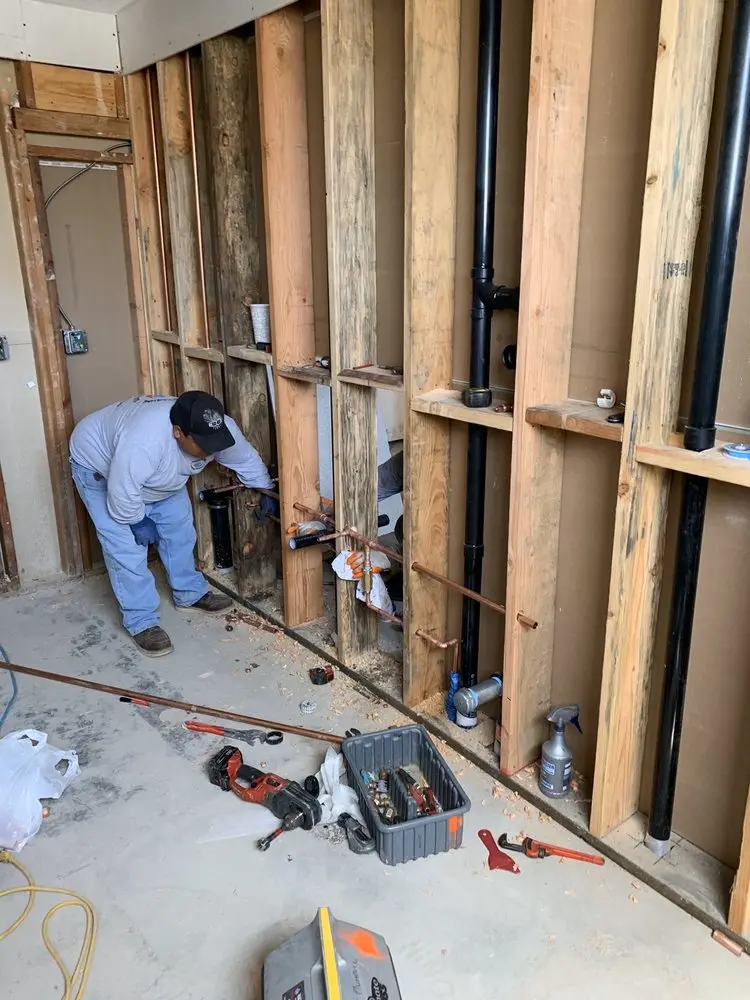 Commercial rough-in plumbing for Water Heater Replacement in Oakbrook Station